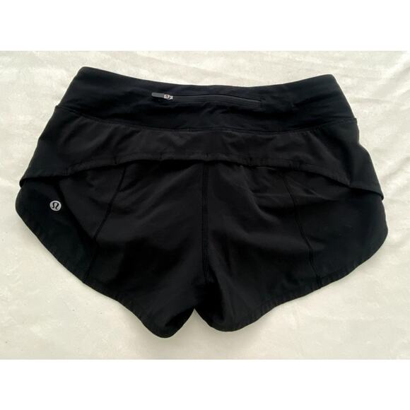 NWOT Lululemon Womens Speed Up Shorts Black Size 4 - Picture 3 of 5